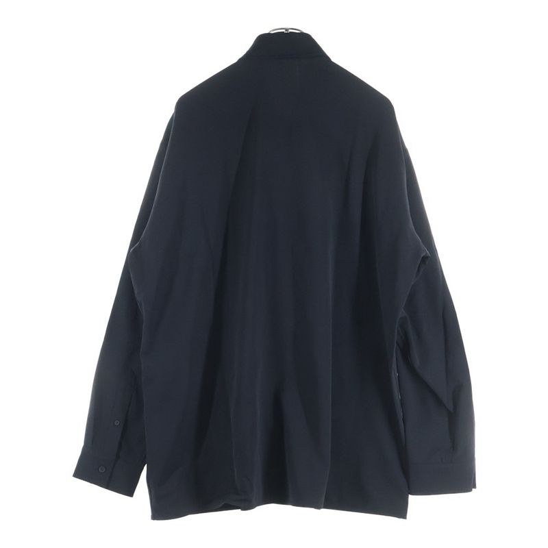 Balenciaga 21SS Front Button Rayon Open Collar Long Sleeved Shirt Jp57-2021-978