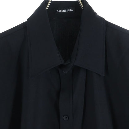 Balenciaga 21SS Front Button Rayon Open Collar Long Sleeved Shirt Jp57-2021-978