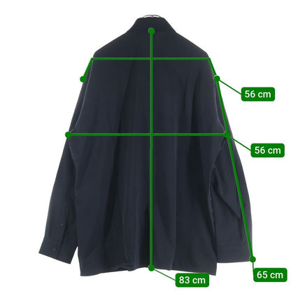 Balenciaga 21SS Front Button Rayon Open Collar Long Sleeved Shirt Jp57-2021-978