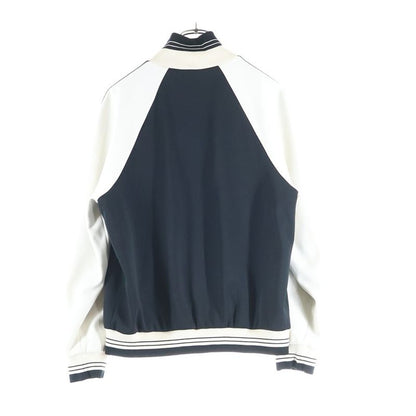 Celine Logo Embroidered Triomphe Sideline Technical Jersey Track Jacket Black