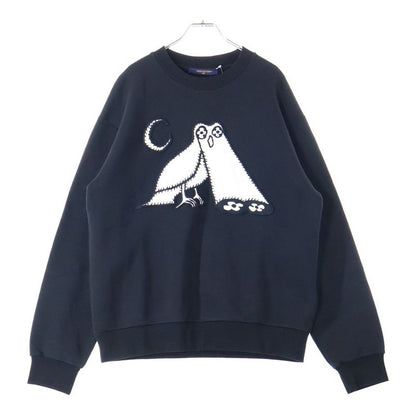 Louis Vuitton LV Comic Soul Patch Crewneck Sweatshirt Black Rm231 VW3 Hoy79w