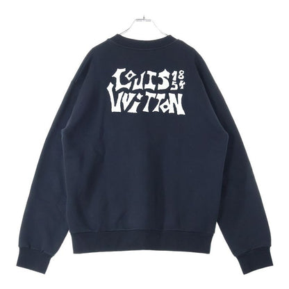 Louis Vuitton LV Comic Soul Patch Crewneck Sweatshirt Black Rm231 VW3 Hoy79w