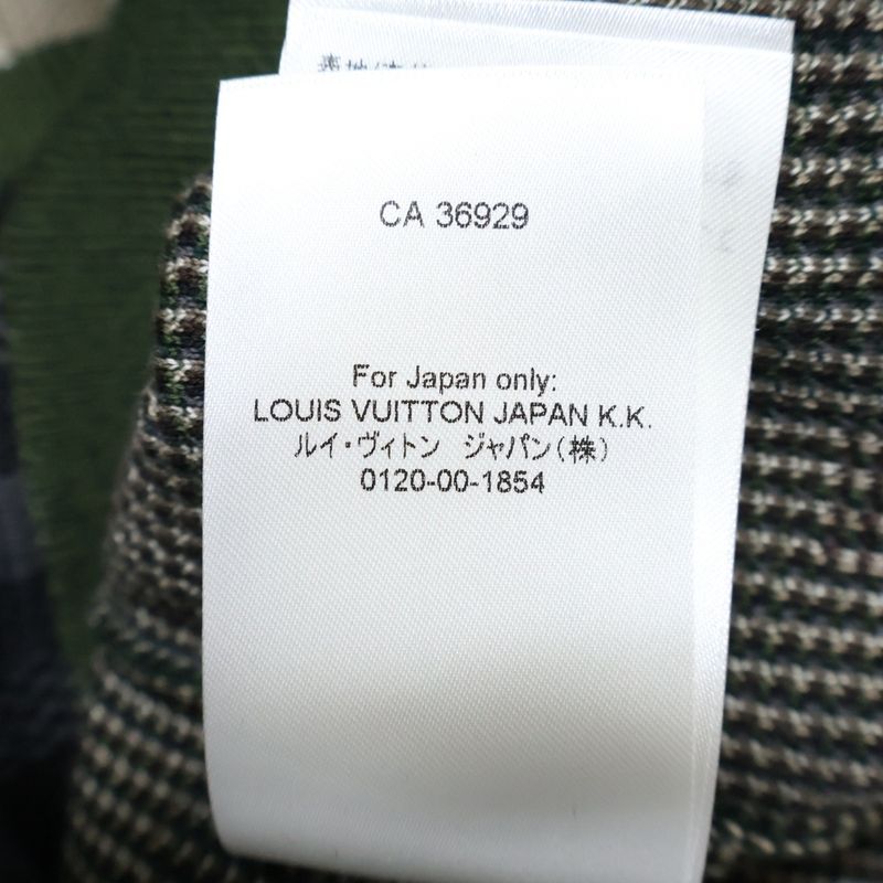 Louis Vuitton 24SS Damoflauge Jacquard Crewneck Cotton Knit Sweater Green Rm241