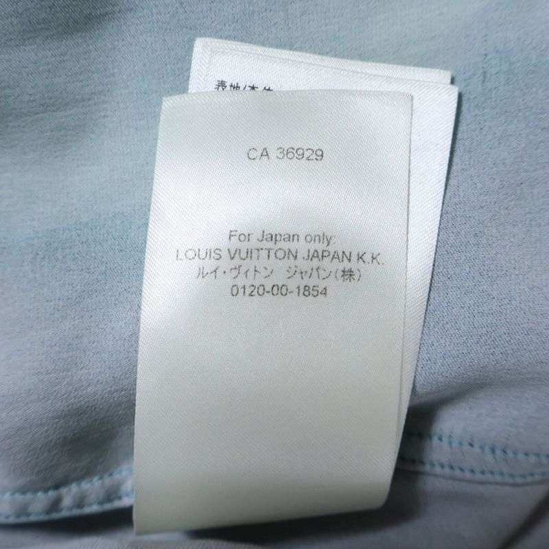 Louis Vuitton 21AW Silk-blend Gradient Rayon Open Collar Long Sleeve Shirt