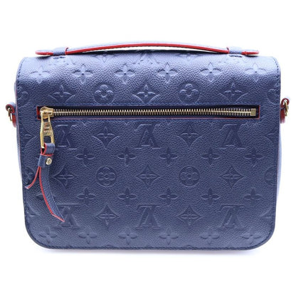 Louis Vuitton Monogram Empreinte Pochette Metis 2WAY Bag Shoulder Bag Navy And