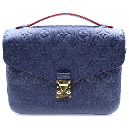 Louis Vuitton Monogram Empreinte Pochette Metis 2WAY Bag Shoulder Bag Navy And