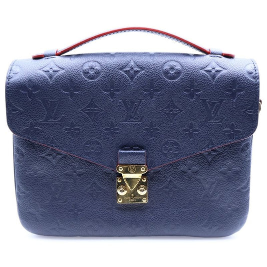Louis Vuitton Monogram Empreinte Pochette Metis 2WAY Bag Shoulder Bag Navy And