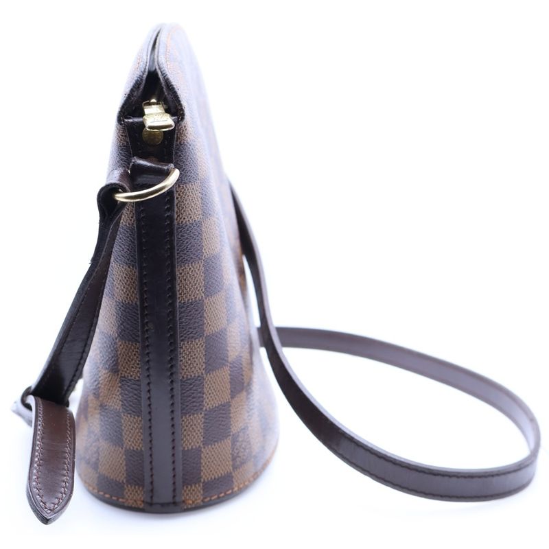 Louis Vuitton Damier Drouot Shoulder Bag Brown Pvcleather N51290 Gold Hardware