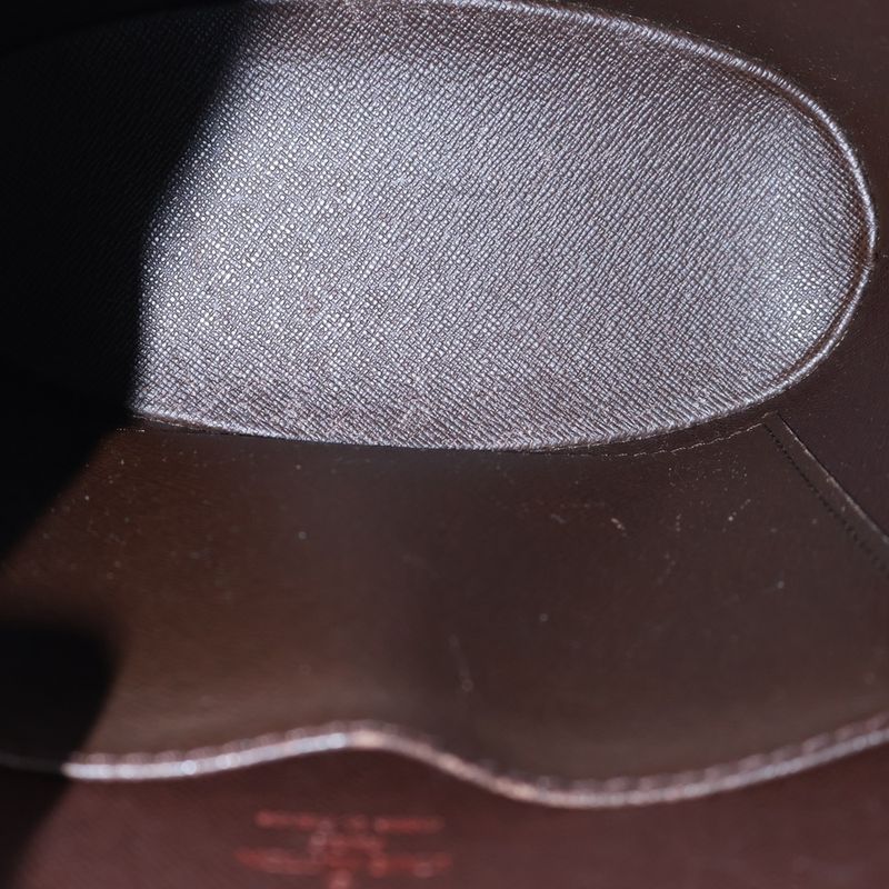 Louis Vuitton Damier Drouot Shoulder Bag Brown Pvcleather N51290 Gold Hardware