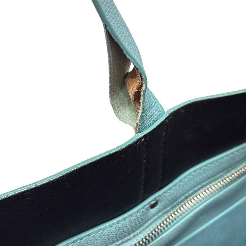 Tiffany & Co Tote Bag - Tiffany & Co Blue Leather