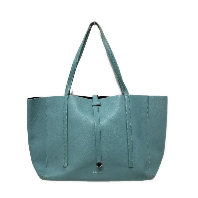 Tiffany & Co Tote Bag - Tiffany & Co Blue Leather