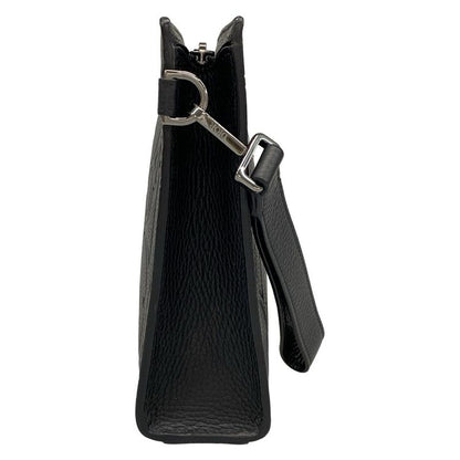 Dior/christian Dior Second Bag A5 Triangle Pouch Black Leather