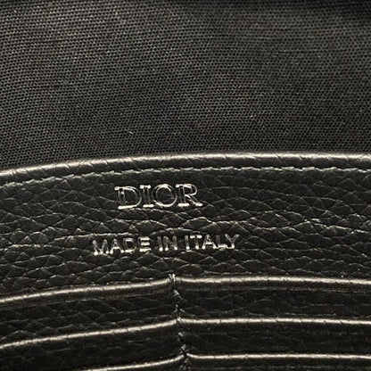 Dior/christian Dior Second Bag A5 Triangle Pouch Black Leather