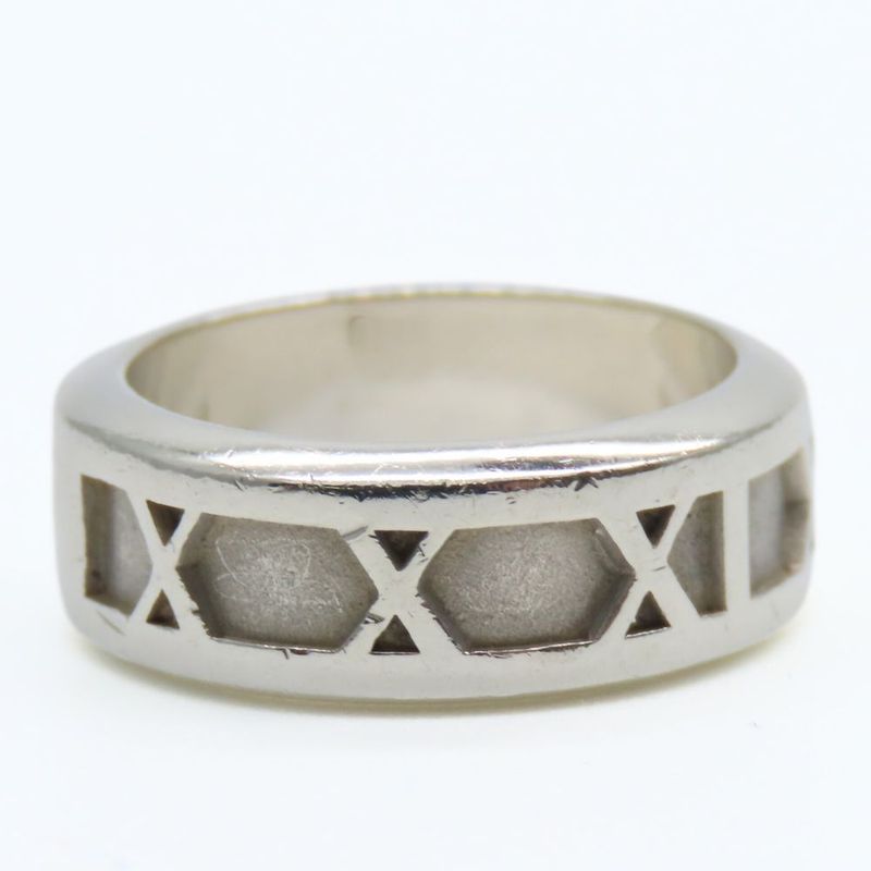 Tiffany & Co Ring / Ring Atlas 925 Silver Approx 6.9g Silver Accessories For