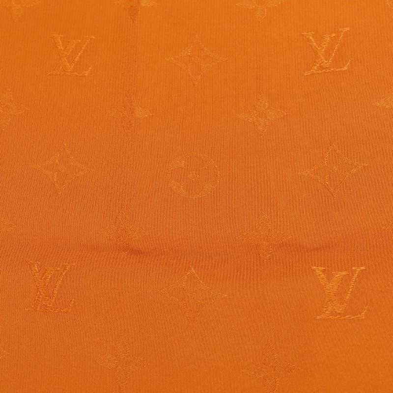 Louis Vuitton Scarf Carre Monaco Silk Orange Accessories Apparel Women Ladies