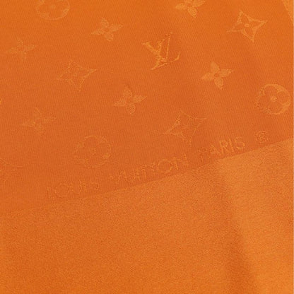 Louis Vuitton Scarf Carre Monaco Silk Orange Accessories Apparel Women Ladies