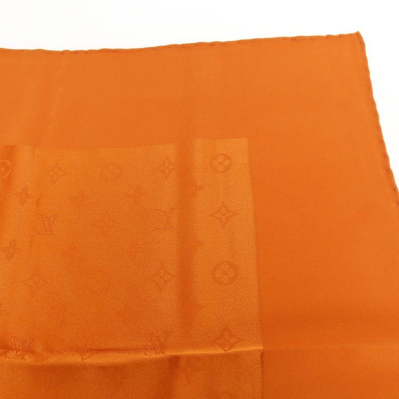 Louis Vuitton Scarf Carre Monaco Silk Orange Accessories Apparel Women Ladies