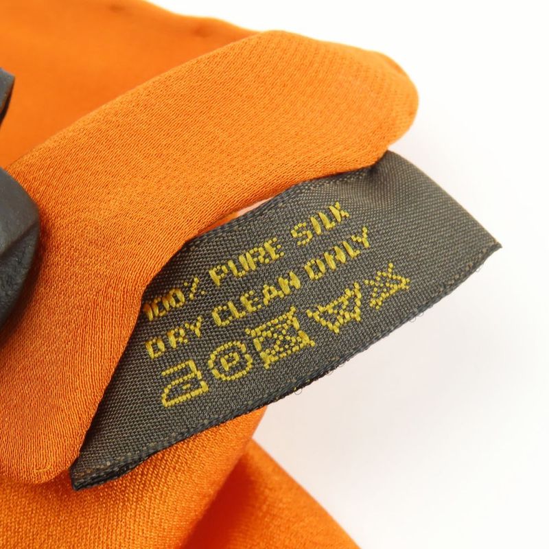 Louis Vuitton Scarf Carre Monaco Silk Orange Accessories Apparel Women Ladies