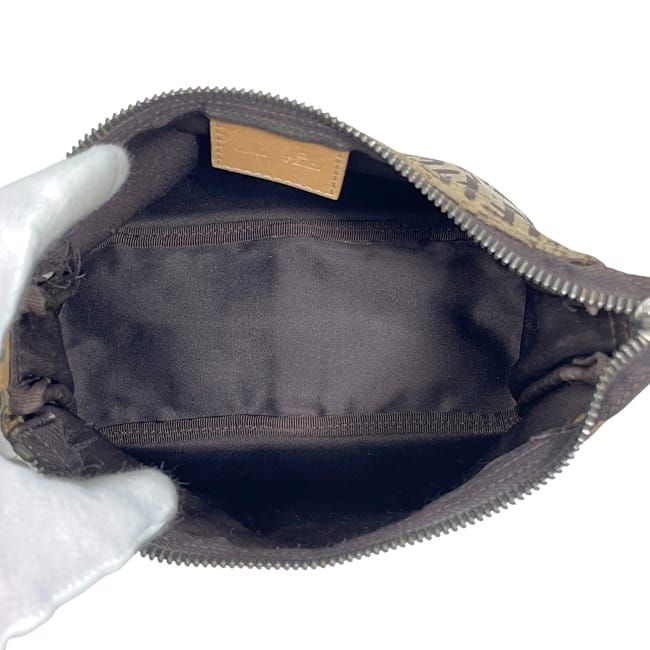 Fendi Pouch Accessory Pouch Beige Brown Zucchino