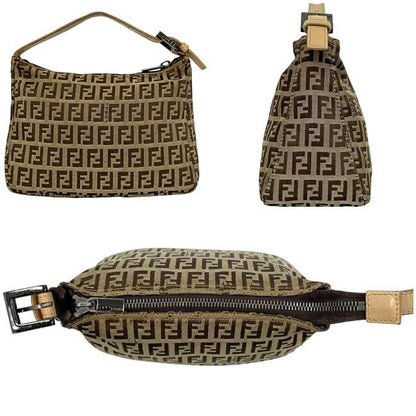 Fendi Pouch Accessory Pouch Beige Brown Zucchino