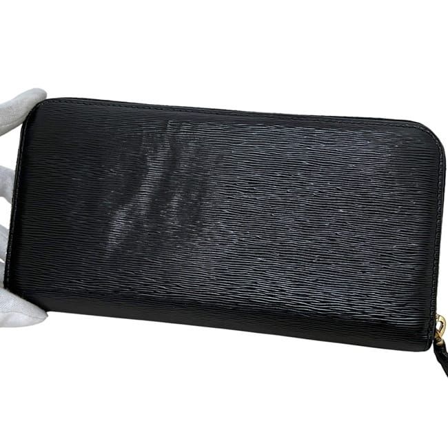 Prada Round Zipper Long Wallet Black NERO Vittero Move