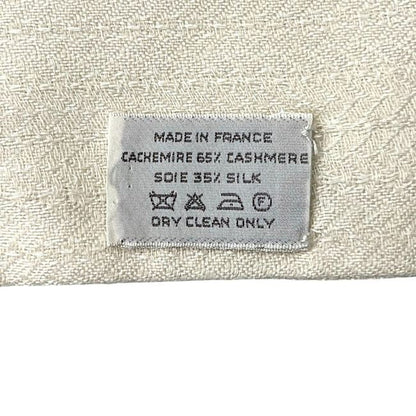 Hermes Shawl White Beige Rebliss Excellent Condition Cleaned