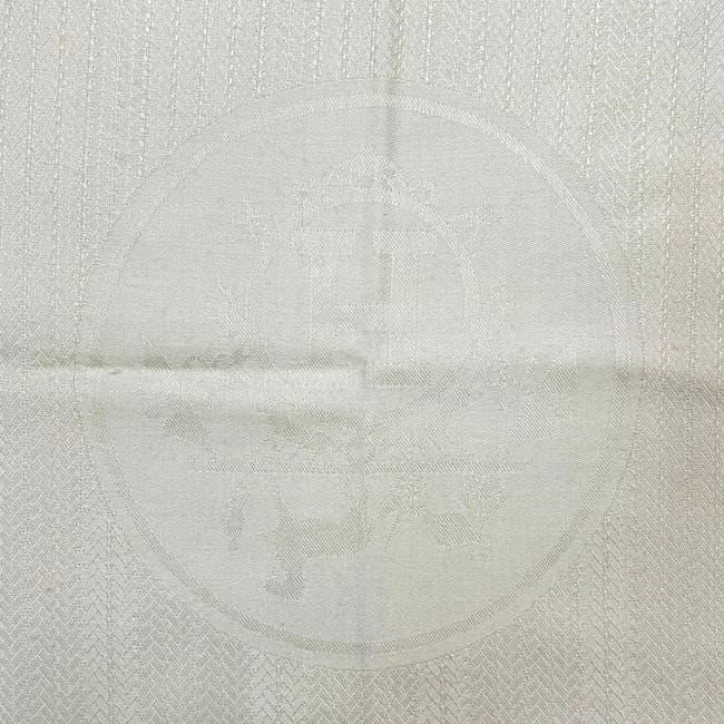 Hermes Shawl White Beige Rebliss Excellent Condition Cleaned