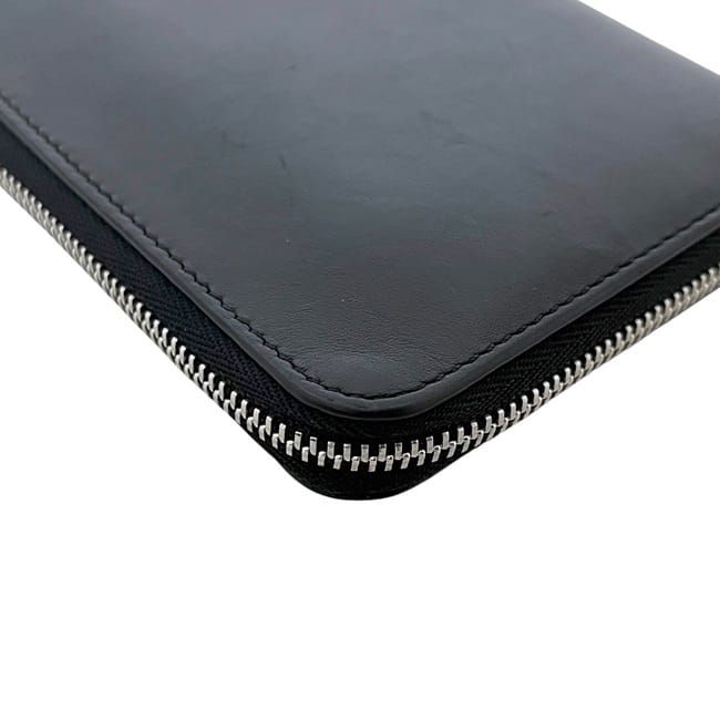 Loewe Round Zipper Long Wallet Rainbow Wallet Black
