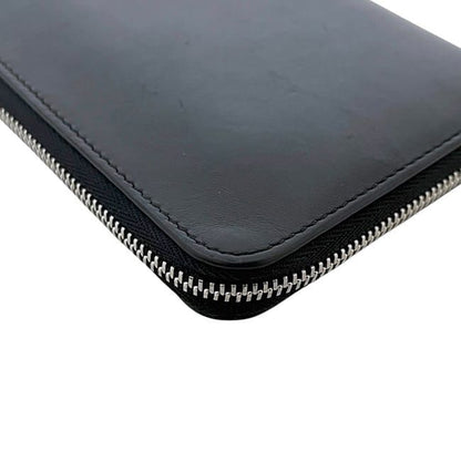 Loewe Round Zipper Long Wallet Rainbow Wallet Black