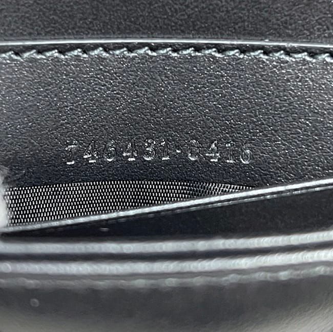 Gucci Chain Shoulder Bag Black Ggmarmont 746431