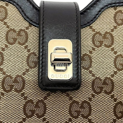 Gucci Shoulder Bag Moonside Beige Brown GG Canvas