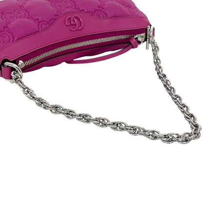 Gucci 2 Way Bag Pink Ggmatelasse 735049 Excellent Condition