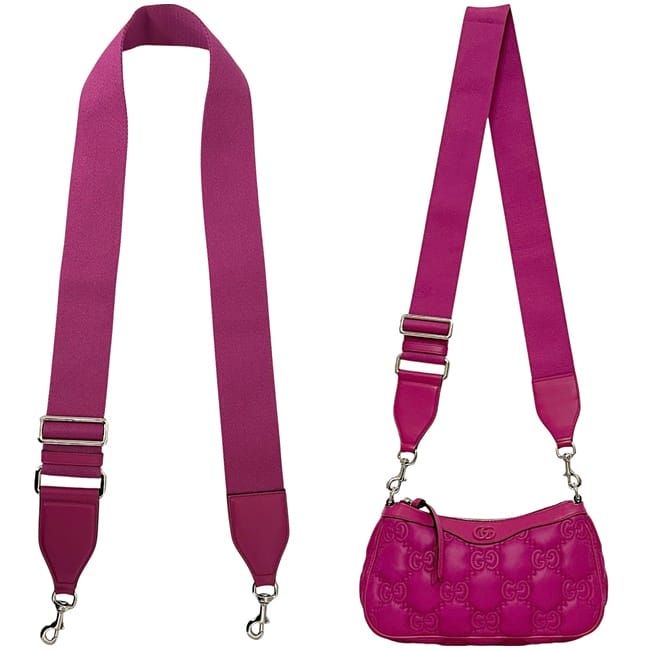 Gucci 2 Way Bag Pink Ggmatelasse 735049 Excellent Condition