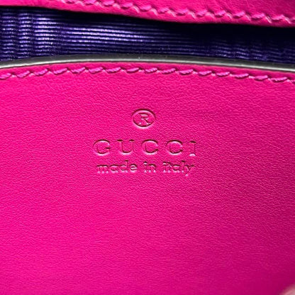 Gucci 2 Way Bag Pink Ggmatelasse 735049 Excellent Condition