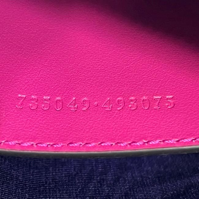 Gucci 2 Way Bag Pink Ggmatelasse 735049 Excellent Condition