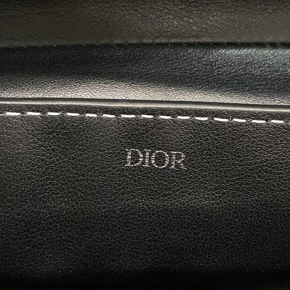 Dior/christian Dior Beautiful Clutch Bag Saddle Bag Black Leather