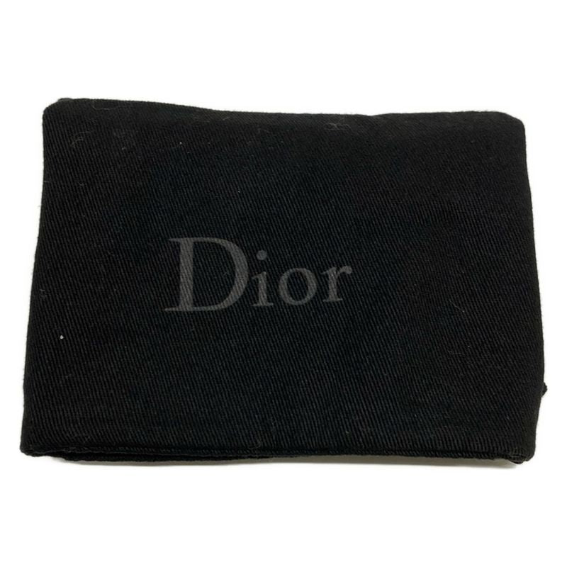 Dior/christian Dior Beautiful Clutch Bag Saddle Bag Black Leather