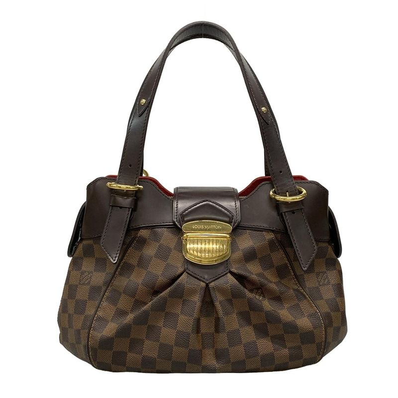 Louis Vuitton Shoulder Bag Damier Sistine PM Damier N41542 Ebène