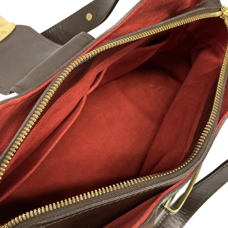 Louis Vuitton Shoulder Bag Damier Sistine PM Damier N41542 Ebène