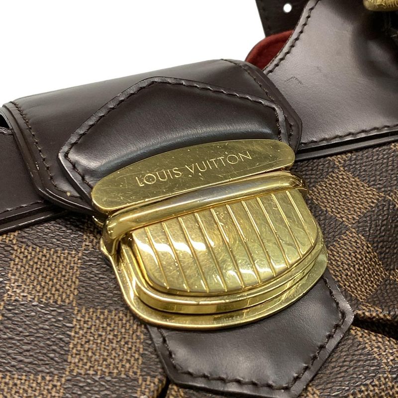 Louis Vuitton Shoulder Bag Damier Sistine PM Damier N41542 Ebène