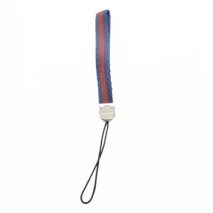Gucci Key Holder Charm Lanyard Sherry Line Blue Orange JS