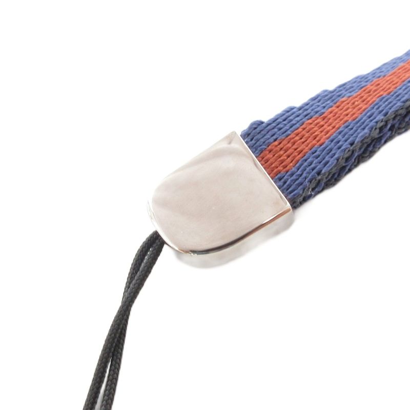 Gucci Key Holder Charm Lanyard Sherry Line Blue Orange JS