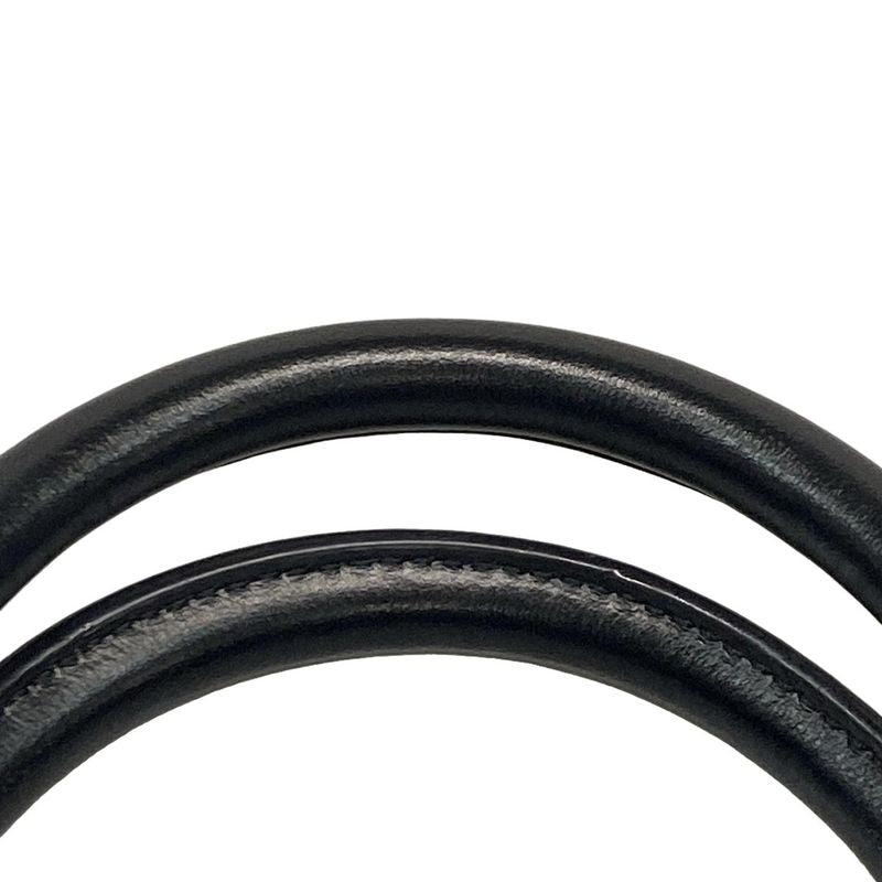 Prada Tote Bag Logo Jacquard 1ba172 Black Leather