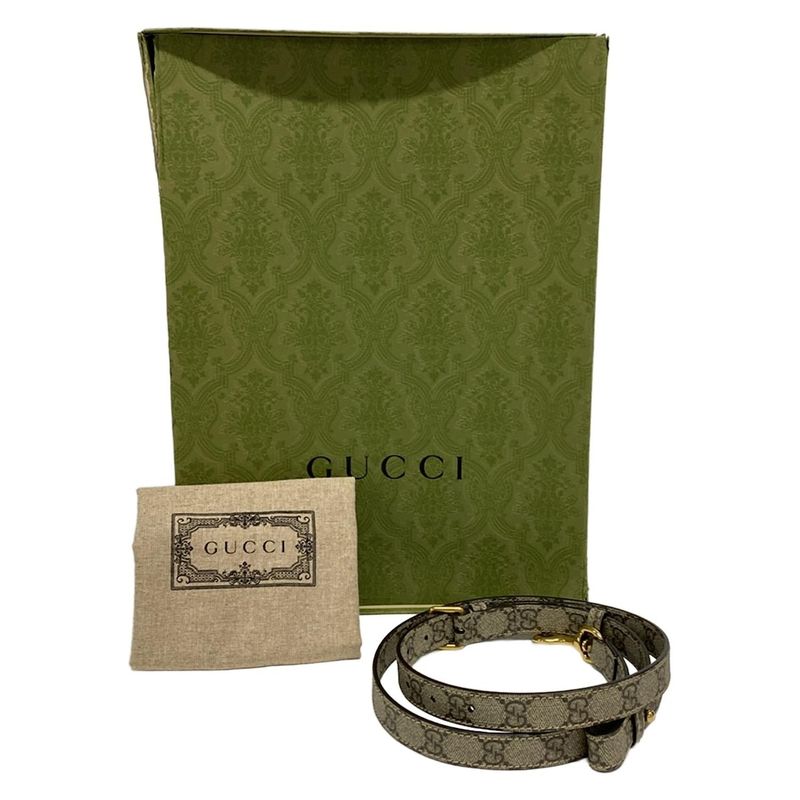 Gucci Handbag Double G Mini Crossbody Bag 752583 Bordeaux Leather