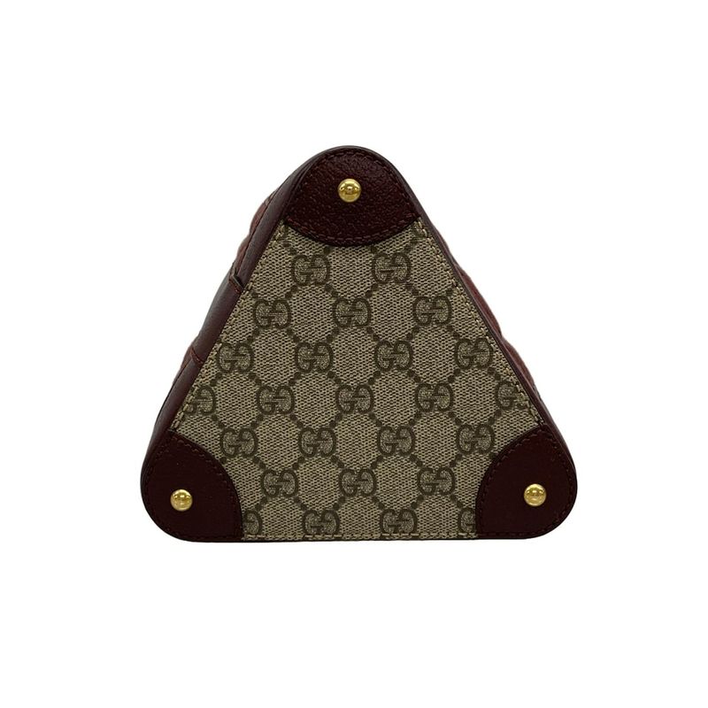 Gucci Handbag Double G Mini Crossbody Bag 752583 Bordeaux Leather