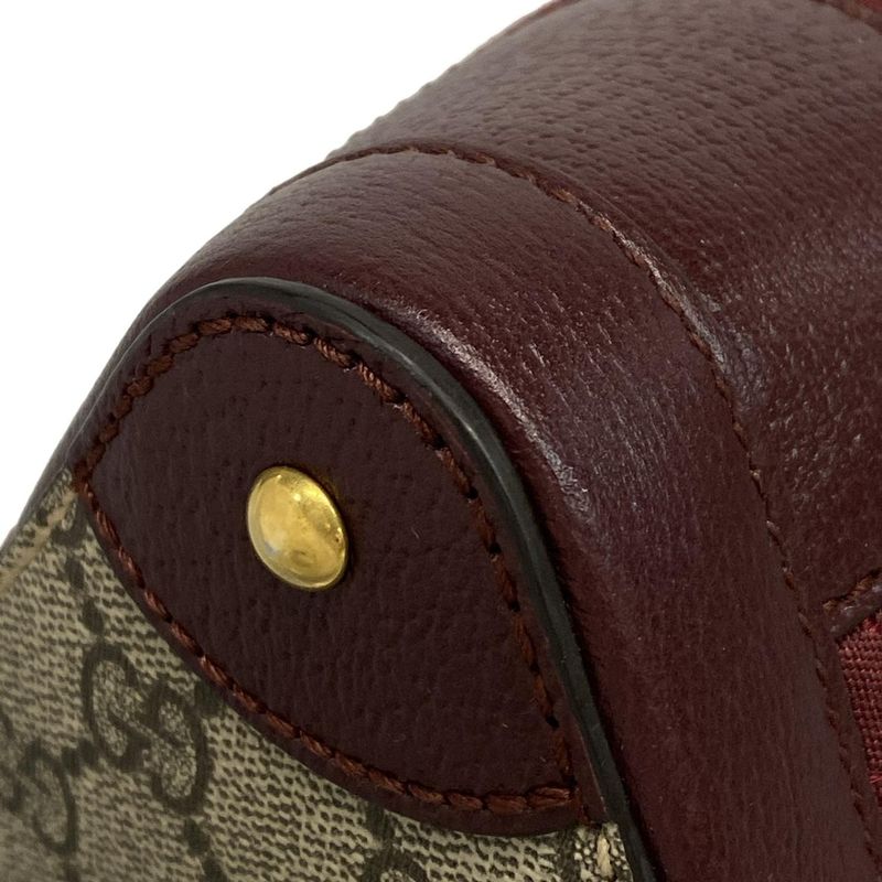 Gucci Handbag Double G Mini Crossbody Bag 752583 Bordeaux Leather