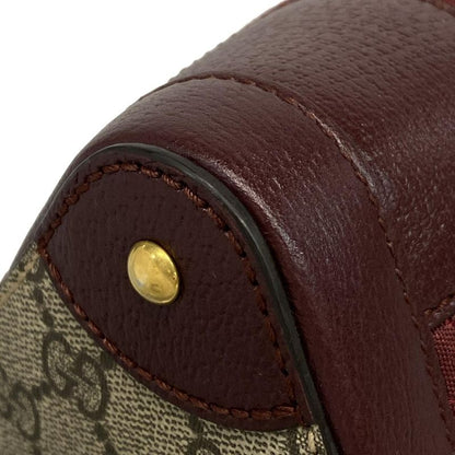 Gucci Handbag Double G Mini Crossbody Bag 752583 Bordeaux Leather