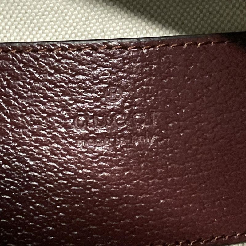 Gucci Handbag Double G Mini Crossbody Bag 752583 Bordeaux Leather