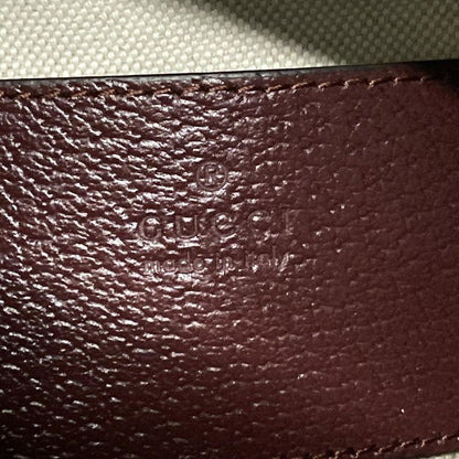 Gucci Handbag Double G Mini Crossbody Bag 752583 Bordeaux Leather