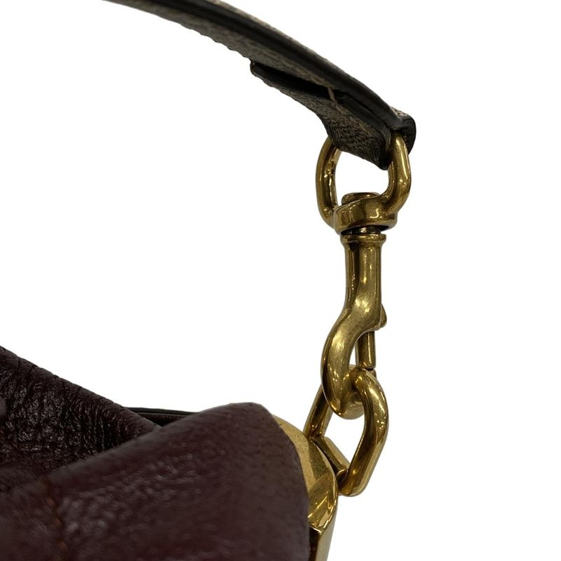 Gucci Handbag Double G Mini Crossbody Bag 752583 Bordeaux Leather